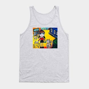 canvas art style Tank Top